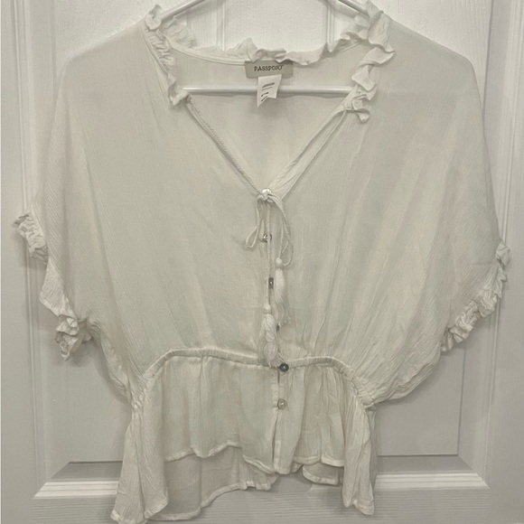 White Blouse Women’s Size Medium - Picture 1 of 5